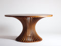 Tavolo da giardino - Legno - 140 x 140 x 75 cm - Marrone caldo - Stile contemporaneo