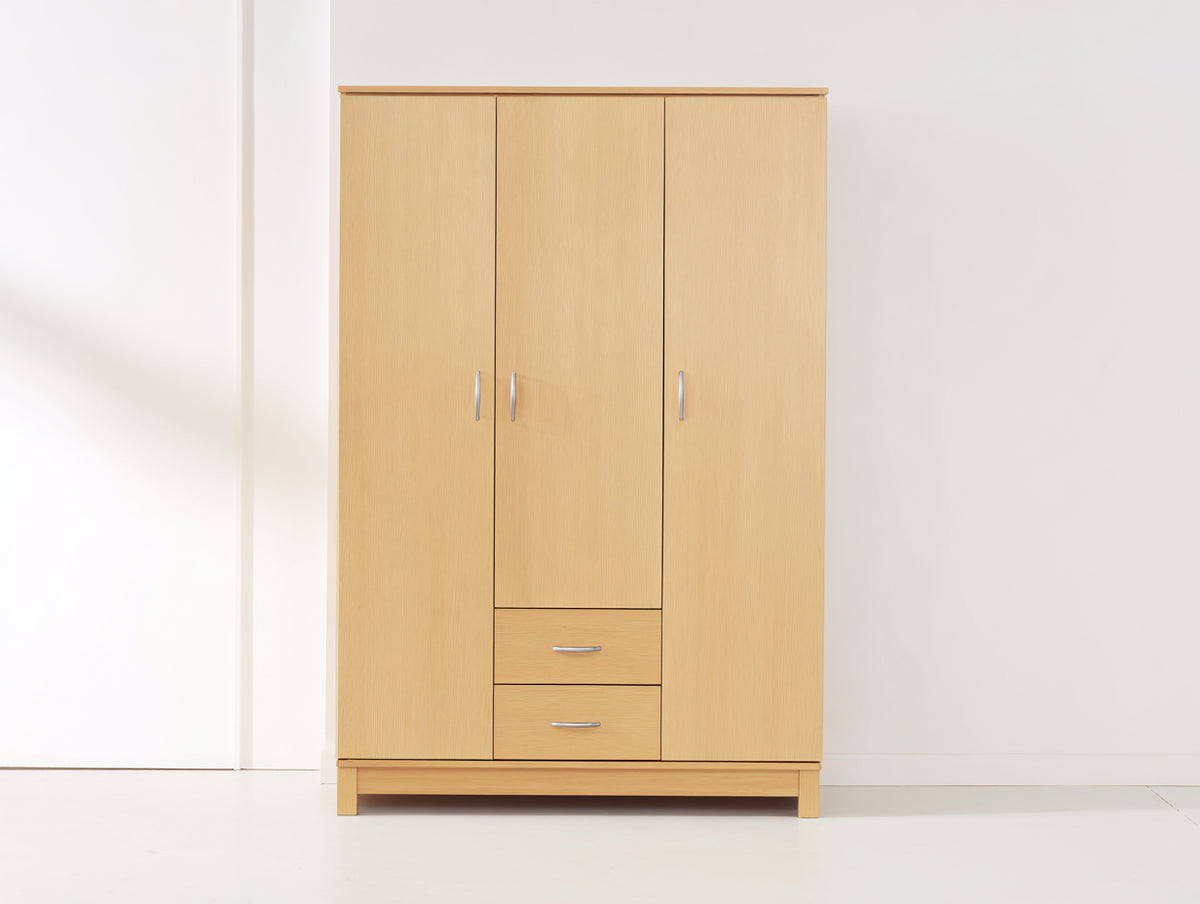 Armadio - Legno - 140 x 55 x 200 cm - Legno chiaro - Stile moderno