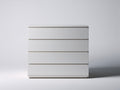 Cassettiera - Legno ingegnerizzato - 150 x 45 x 85 cm - Bianco - Stile moderno