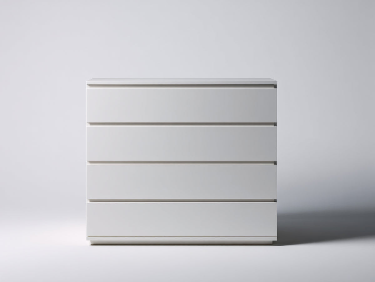 Cassettiera - Legno ingegnerizzato - 150 x 45 x 85 cm - Bianco - Stile moderno