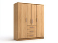 Armadio - Legno - 180 x 60 x 210 cm - Legno chiaro - Stile moderno