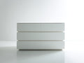 Cassettiera - Legno ingegnerizzato - 160 x 40 x 75 cm - Bianco - Stile moderno