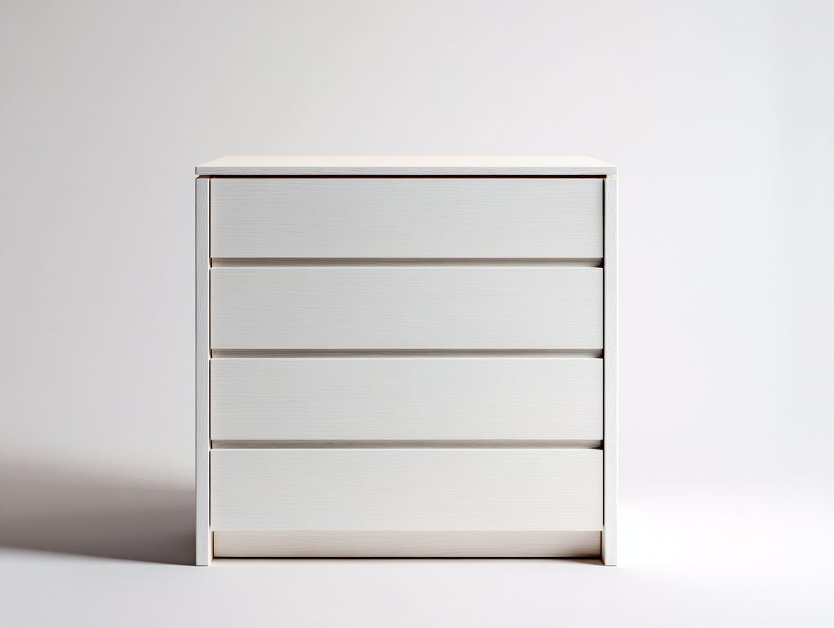 Cassettiera - Legno ingegnerizzato - 100 x 45 x 90 cm - Bianco - Stile moderno