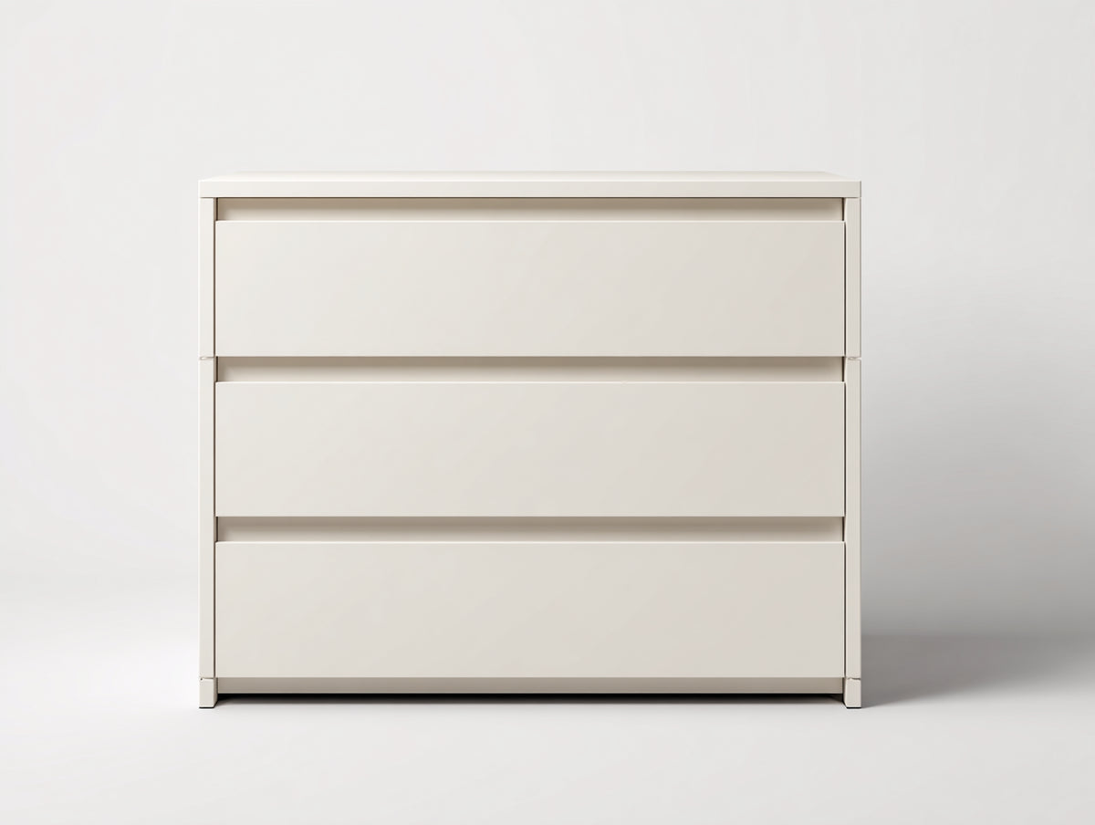 Cassettiera - Legno ingegnerizzato - 120 x 45 x 90 cm - Bianco - Stile moderno
