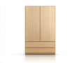 Armadio - Legno - 100 x 45 x 180 cm - Legno chiaro - Stile moderno