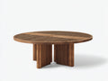 Tavolo da giardino - Legno - 140 x 140 x 75 cm - Marrone scuro - Stile contemporaneo