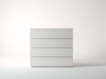 Cassettiera - Legno ingegnerizzato - 90 x 45 x 100 cm - Bianco - Stile minimalista