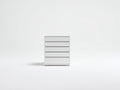 Cassettiera - Legno ingegnerizzato - 50 x 40 x 90 cm - Bianco - Stile moderno