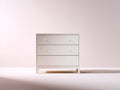Cassettiera - Legno ingegnerizzato - 90 x 40 x 80 cm - Bianco - Stile moderno