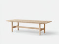 Tavolo da giardino - Legno - 200 x 90 x 75 cm - Legno naturale - Stile contemporaneo