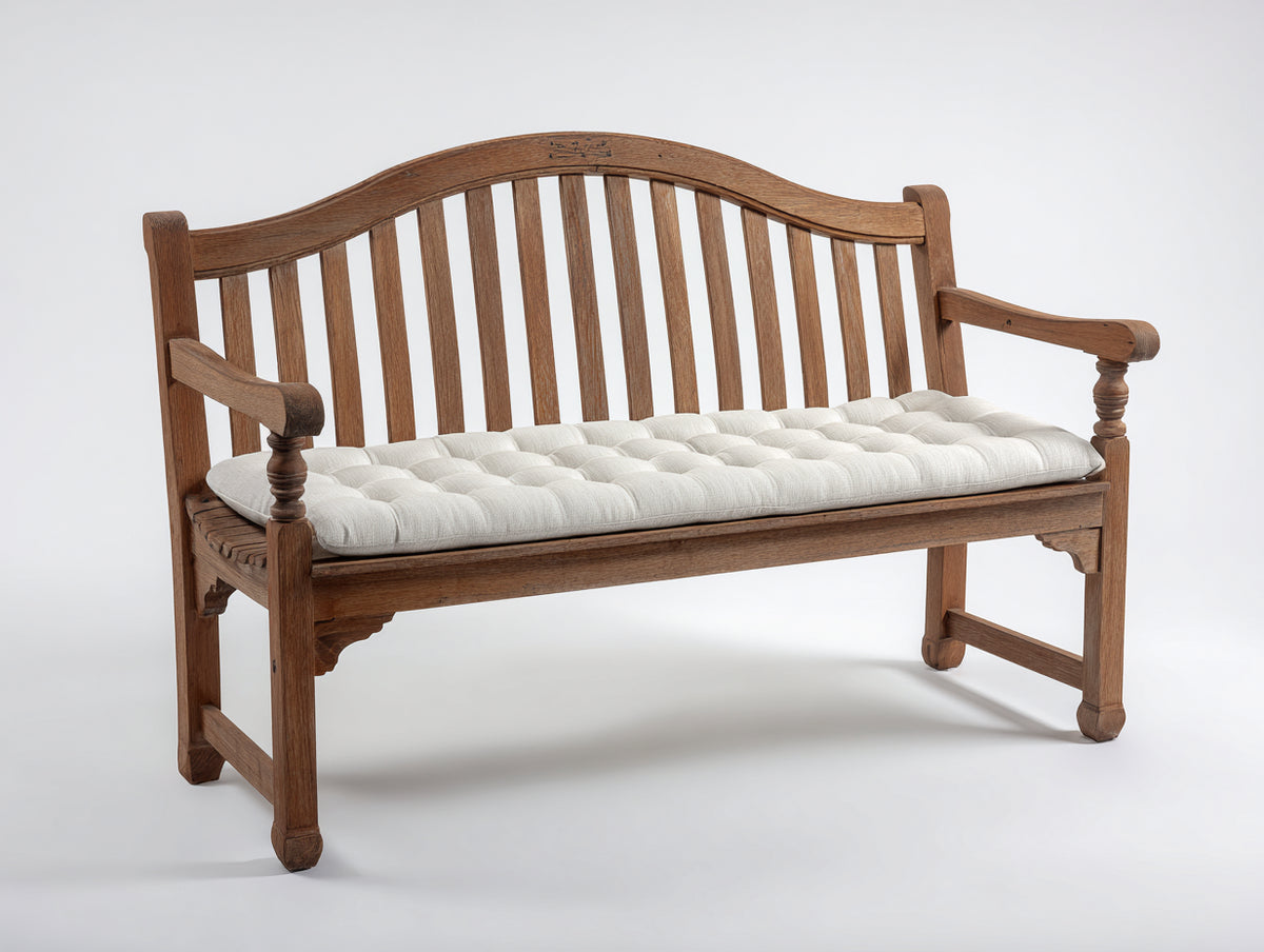 Panche da giardino - Legno - 160 x 62 x 98 cm - Marrone - Stile classico con schienale arcuato
