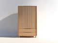 Armadio - Legno - 90 x 45 x 170 cm - Legno chiaro - Stile moderno