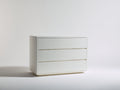 Cassettiera - Legno ingegnerizzato - 110 x 45 x 80 cm - Bianco - Stile minimalista