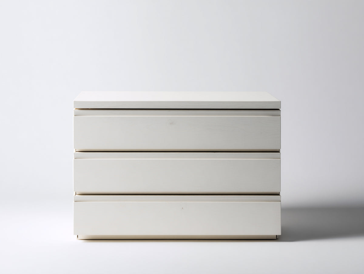 Cassettiera - Legno ingegnerizzato - 140 x 45 x 80 cm - Bianco - Stile moderno