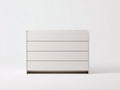 Cassettiera - Legno ingegnerizzato - 125 x 45 x 90 cm - Bianco - Stile minimalista
